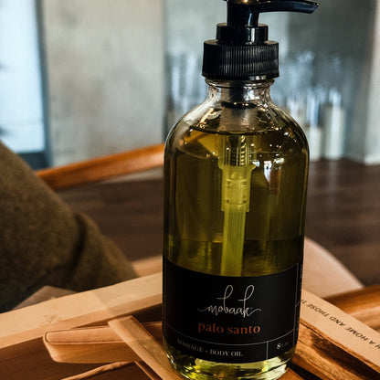 Palo Santo Body Oil – Warm Wood Hydrating Glow Oil