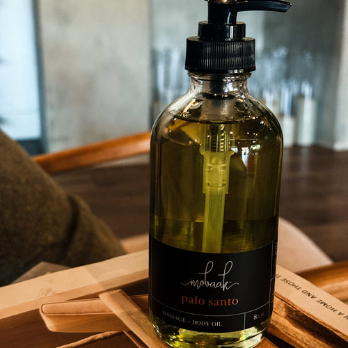 Palo Santo Body Oil – Warm Wood Hydrating Glow Oil