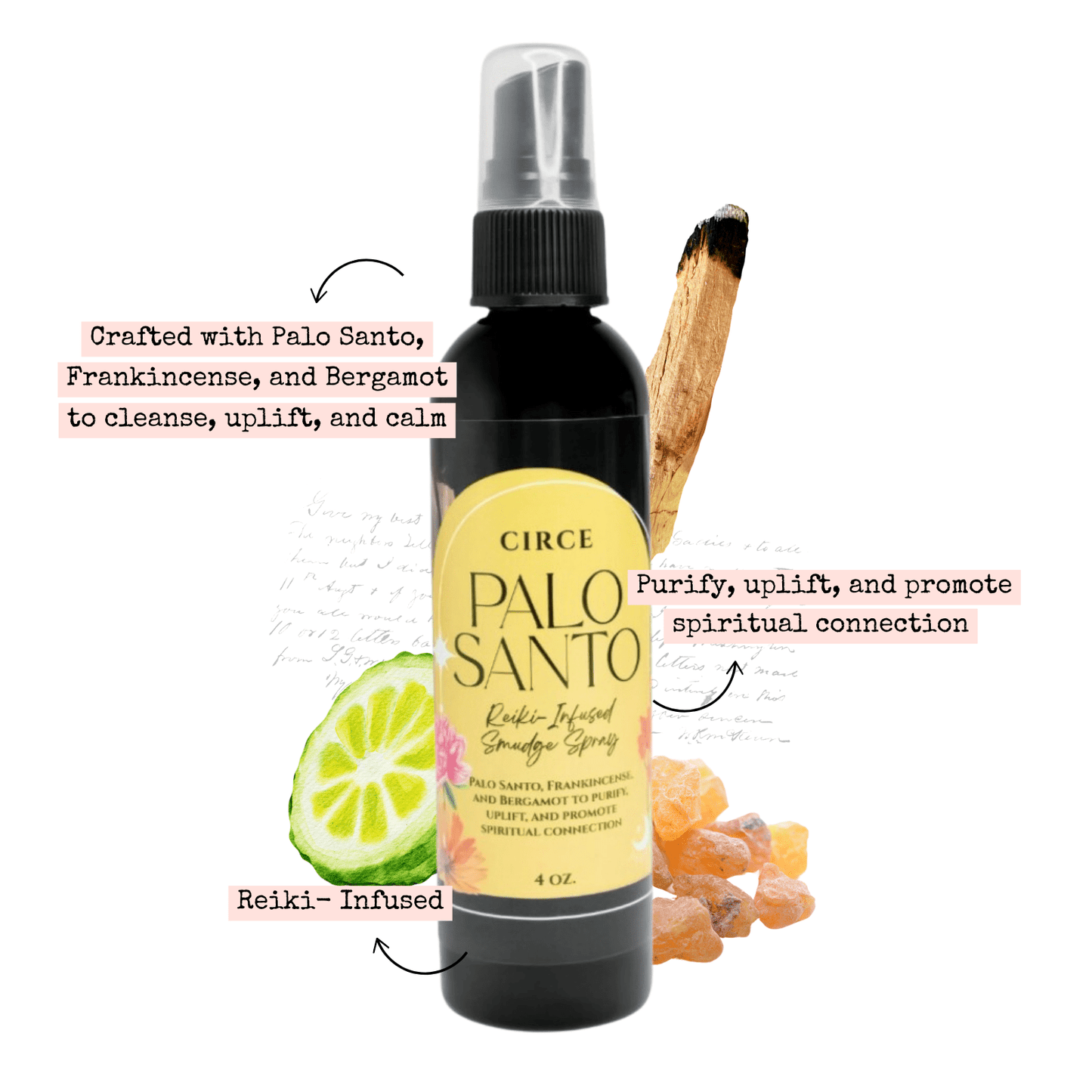 Palo Santo Spray – Smokeless Smudge & Energy Cleansing - Spirit Nest
