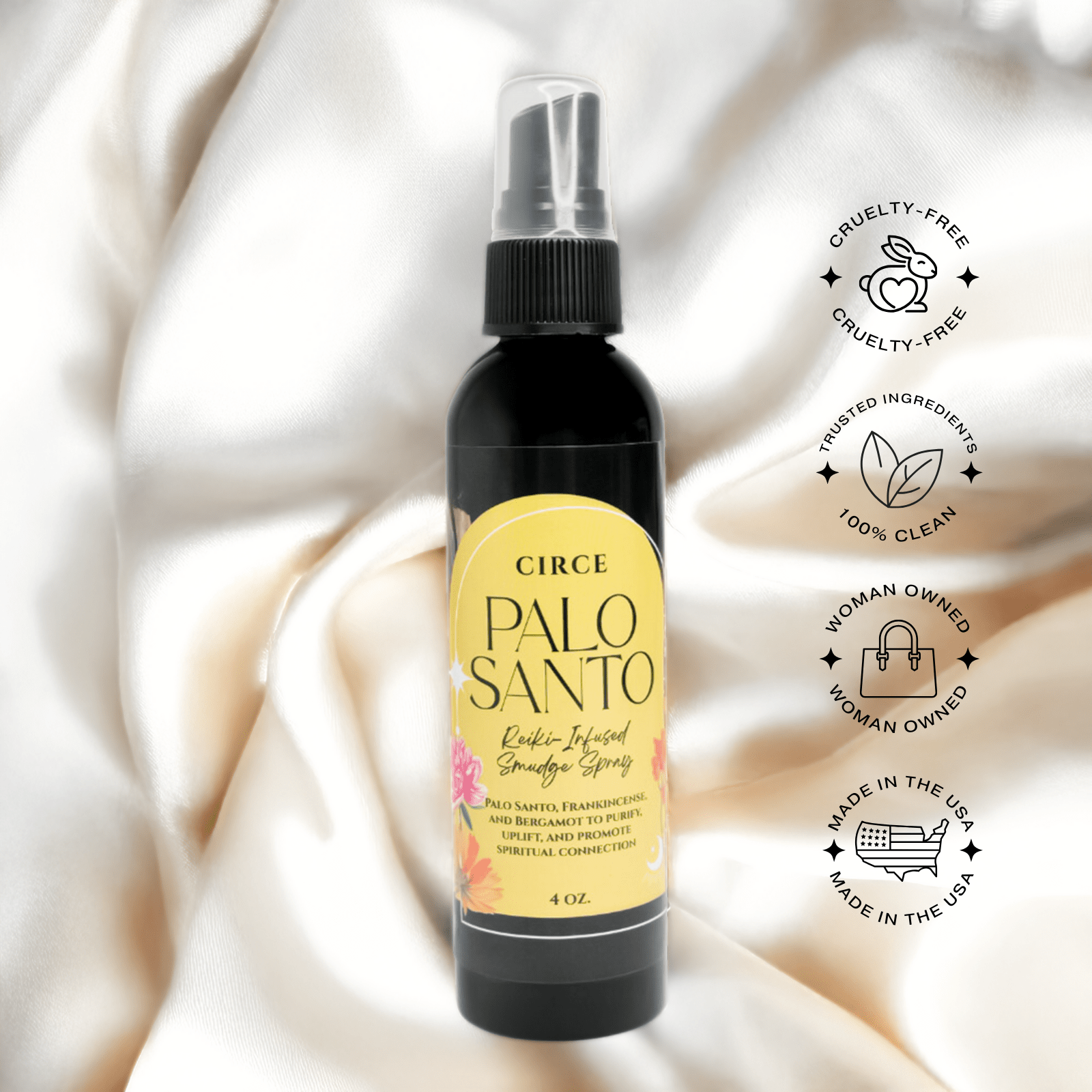 Palo Santo Spray – Smokeless Smudge & Energy Cleansing - Spirit Nest