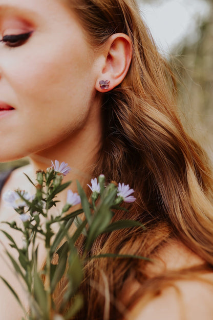Papillon Stud Earrings | Fluorite Butterfly Studs