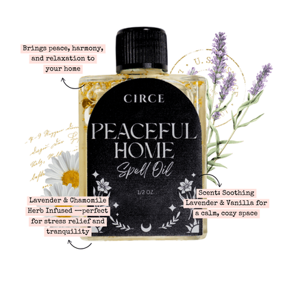 Peaceful Home Spell Oil – Harmony & Serenity