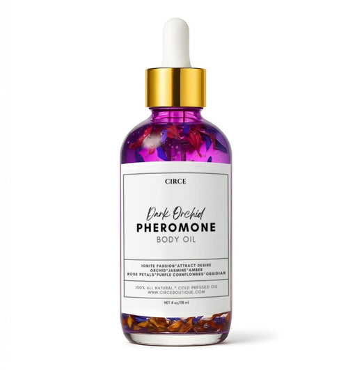 Dark Orchid Pheromone Body Oil – Magnetic Floral Amber Ritual Oil