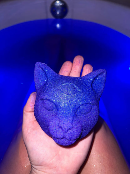 Psychic Protector Bath Bomb - Amethyst Crystal Ritual Soak