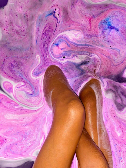 Psychic Protector Bath Bomb - Amethyst Crystal Ritual Soak