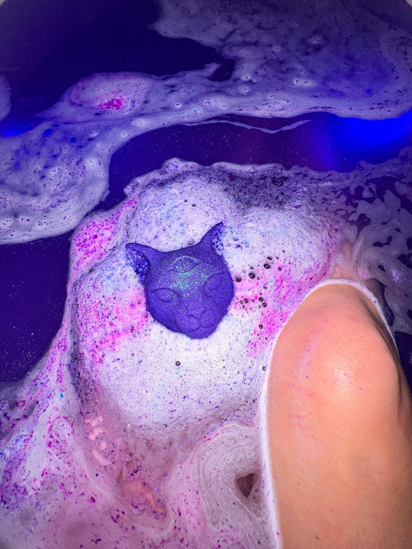 Psychic Protector Bath Bomb - Amethyst Crystal Ritual Soak