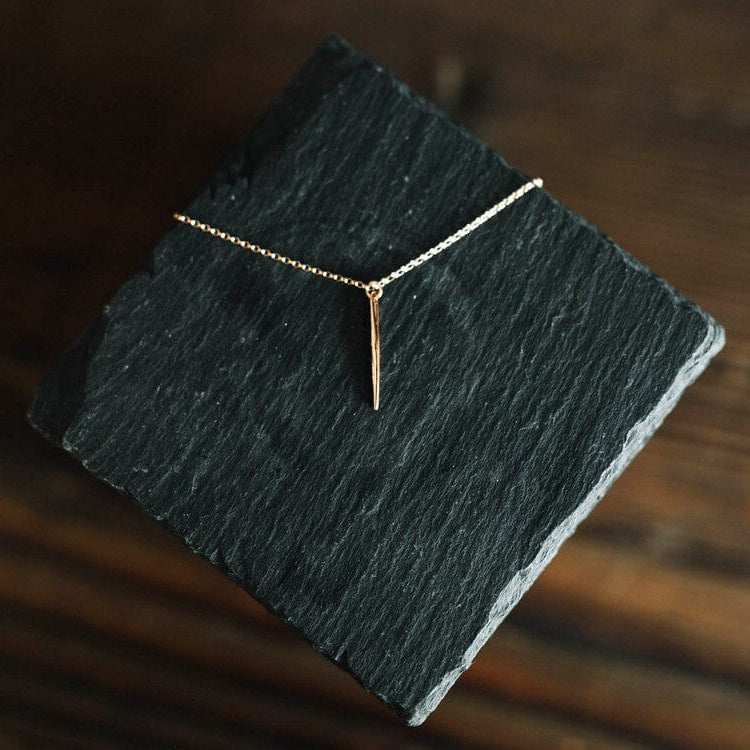 Quill Necklace | Minimalist Spike Pendant Necklace