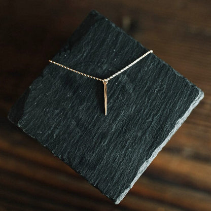 Quill Necklace | Minimalist Spike Pendant Necklace