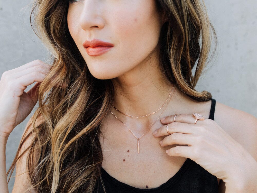 Quill Necklace | Minimalist Spike Pendant Necklace