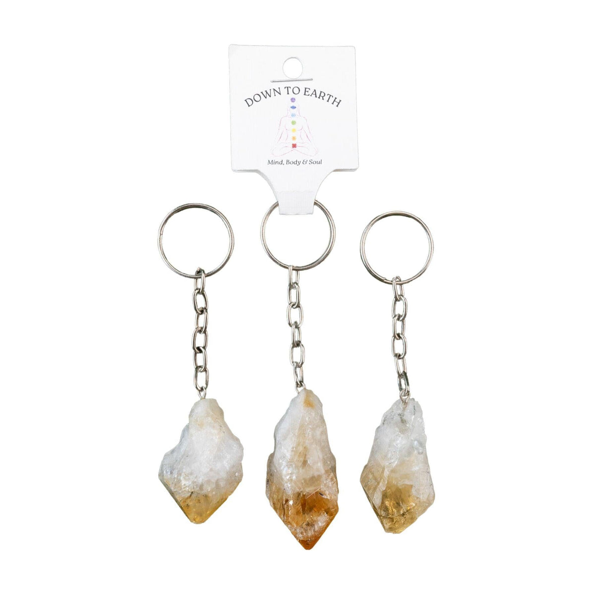 Raw Crystal Keychain | Natural Crystal Point