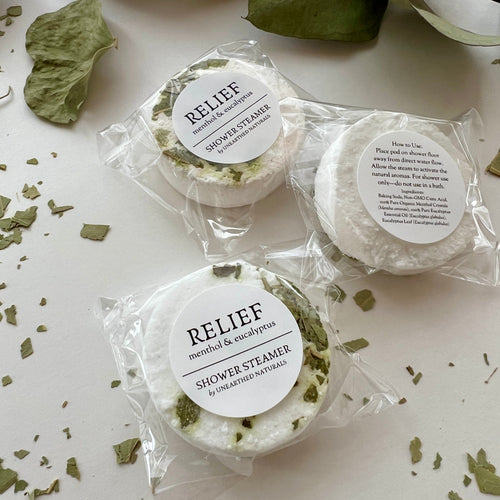 Relief – Menthol & Eucalyptus Aromatherapy Shower Steamer