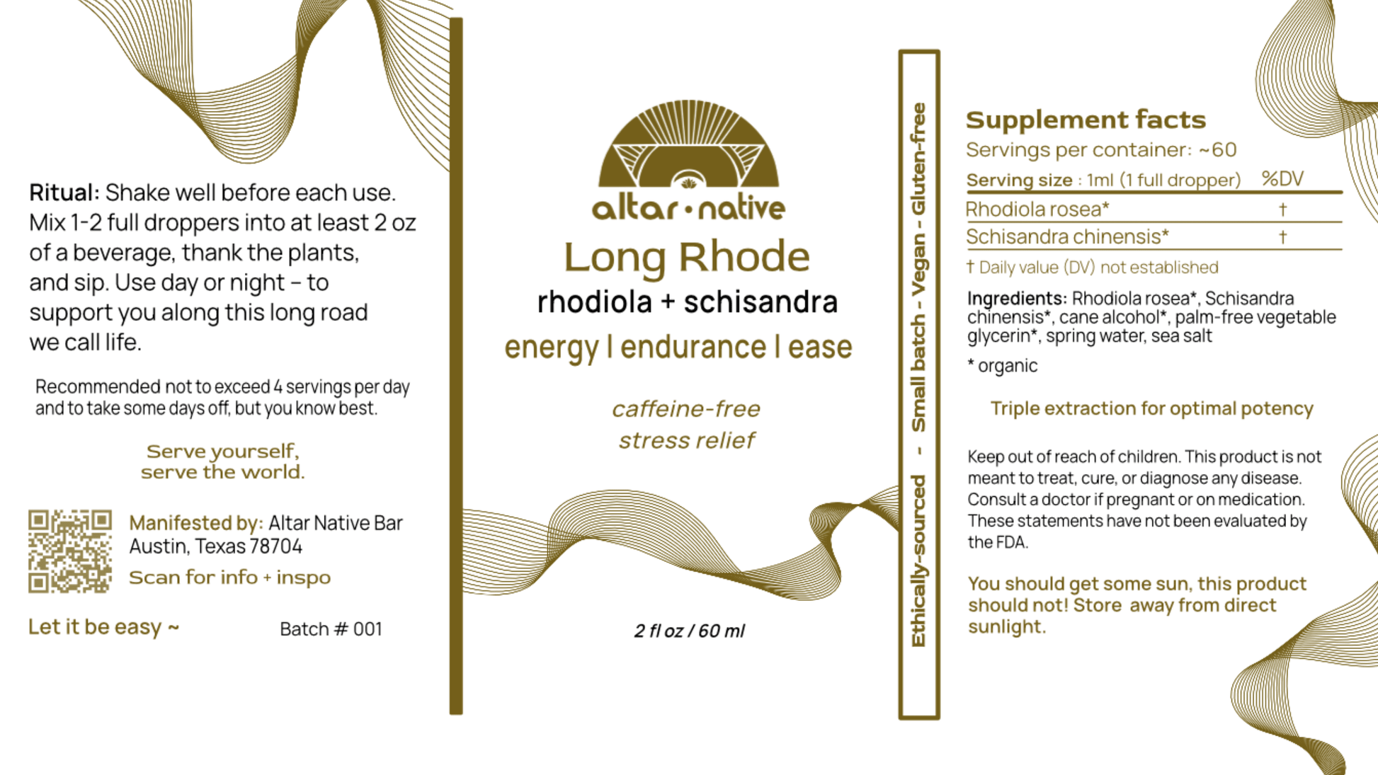 Long Rhode ⟡ Rhodiola + Schisandra Drops – Energy, Focus and Balance - Spirit Nest