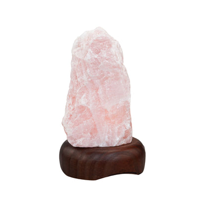 Rough Rose Quartz Lamp | Pink Crystal Light