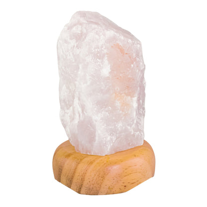 Rough Rose Quartz Lamp | Pink Crystal Light