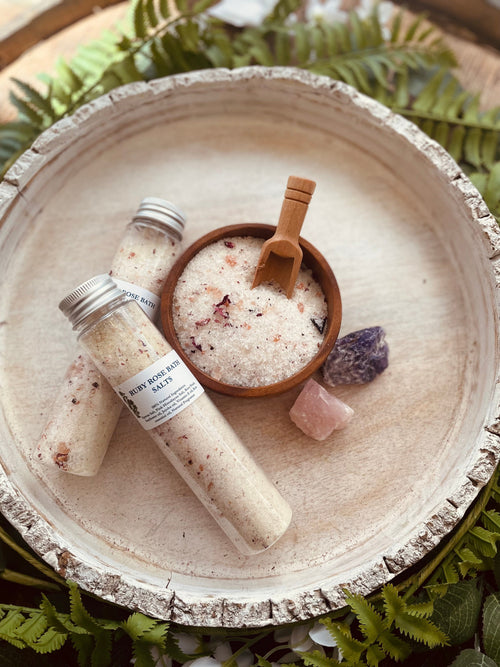 Ruby Rose Bath Salt Tubes - Spirit Nest