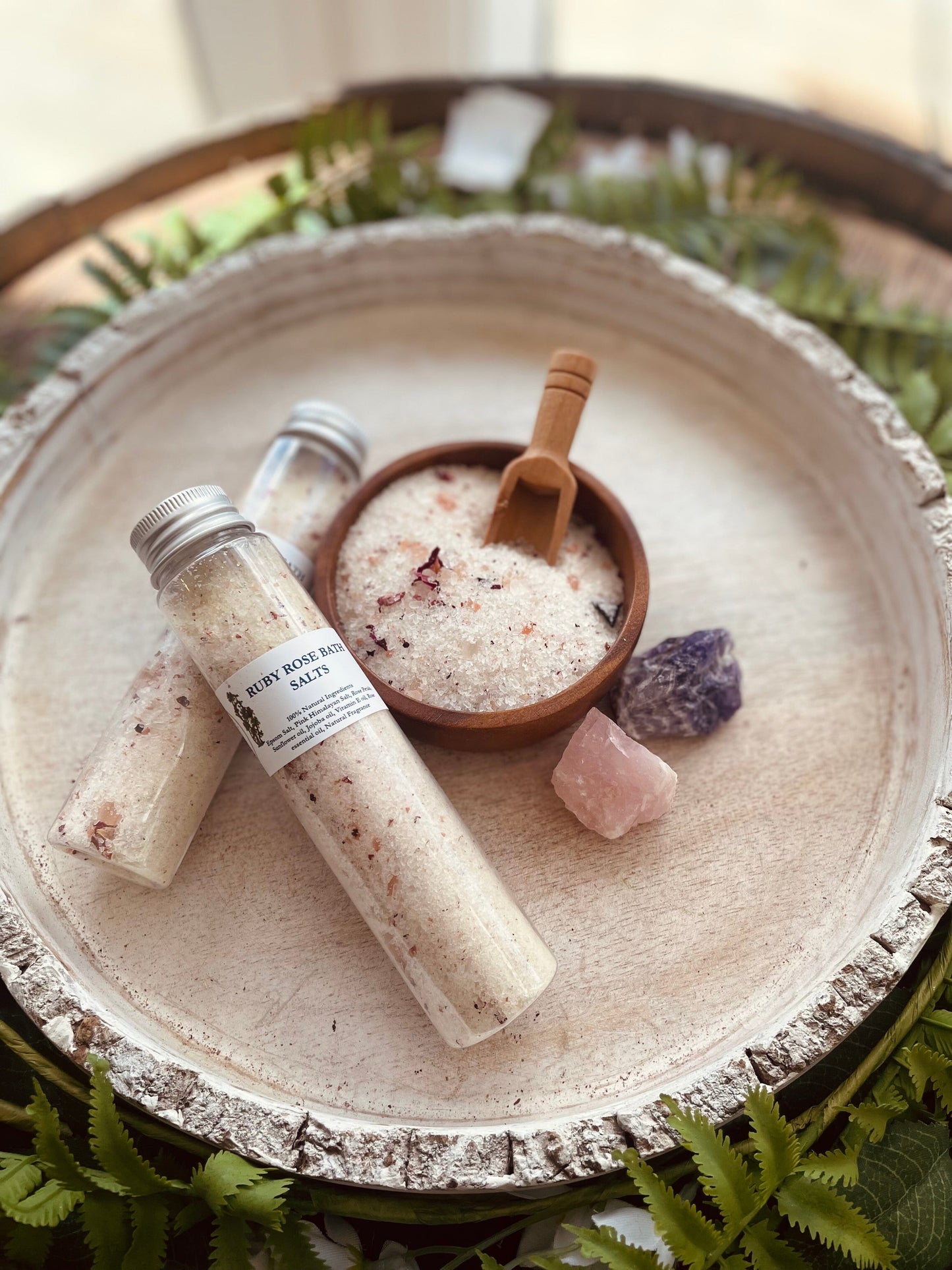 Ruby Rose Bath Salt Tubes - Spirit Nest