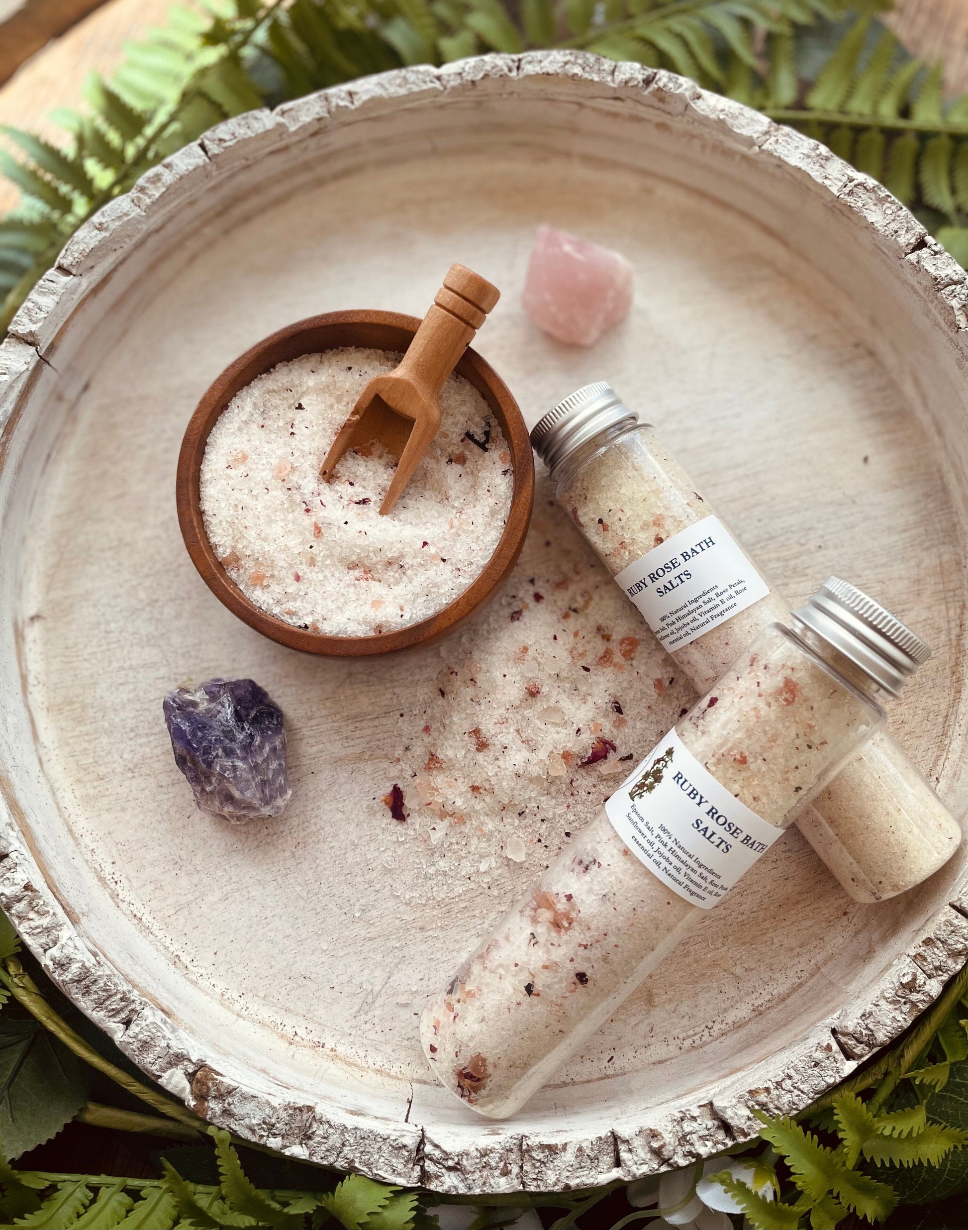 Ruby Rose Bath Salt Tubes - Spirit Nest
