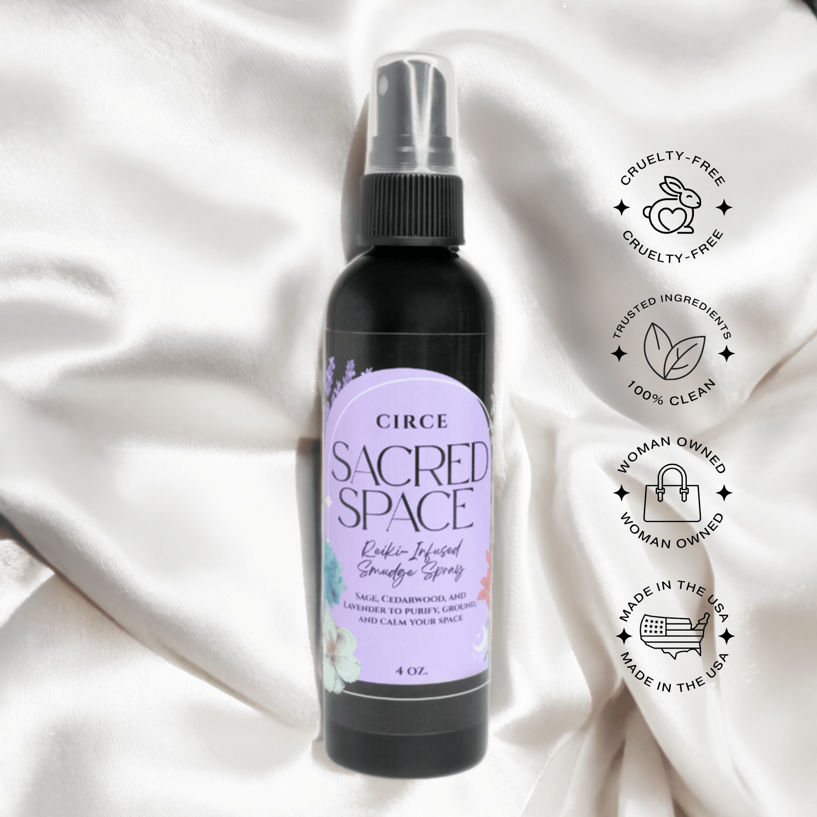 Sacred Space Spray – Sage Smudge & Lavender Calm - Spirit Nest
