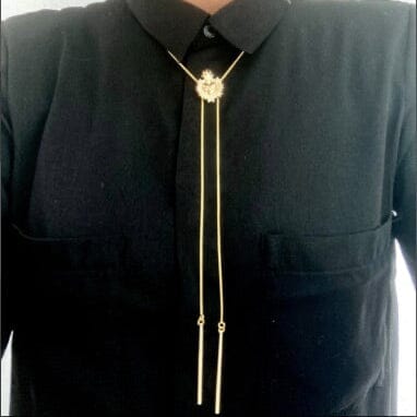 Sacred Heart Bolo Necklace | 14K Gold Plated Adjustable Necklace
