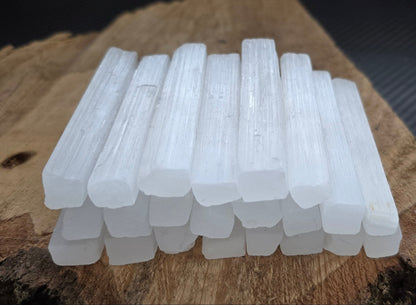 Natural 3" Selenite Wands | Bulk 1 lb Crystal Wands