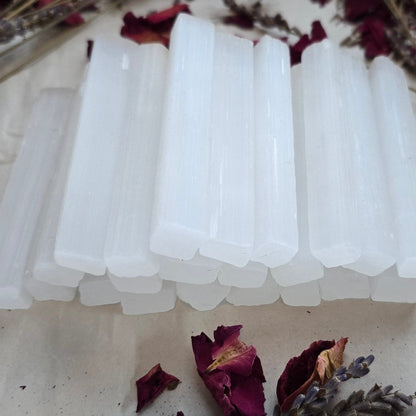 Natural 3" Selenite Wands | Bulk 1 lb Crystal Wands