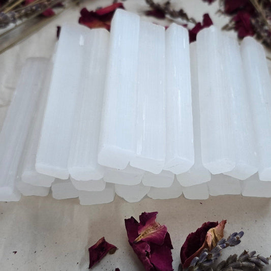 Natural 3" Selenite Wands | Bulk 1 lb Crystal Wands