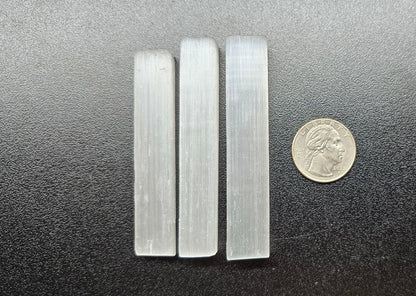 Natural 3" Selenite Wands | Bulk 1 lb Crystal Wands