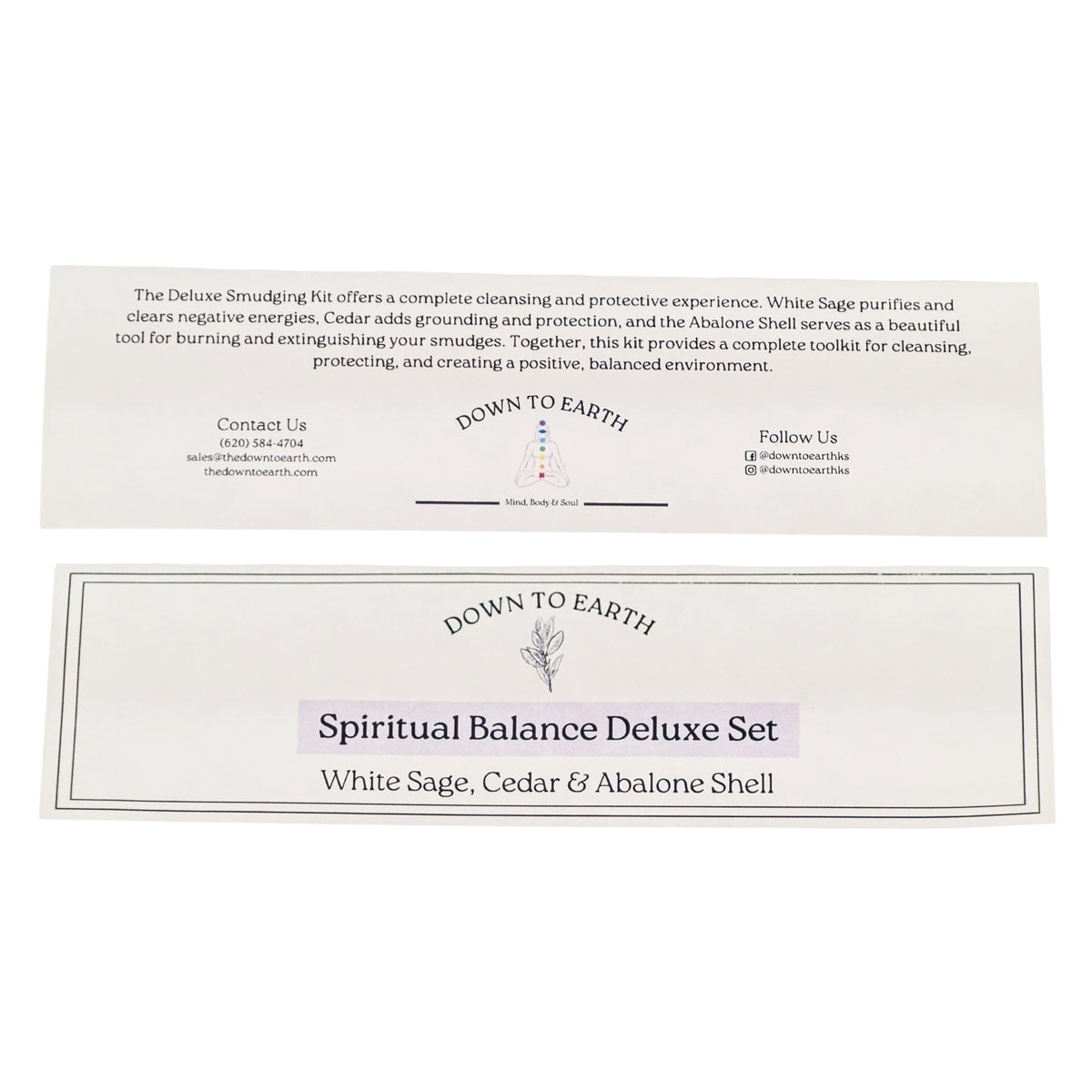 Spiritual Balance Deluxe Smudge Set | White Sage & Cedar