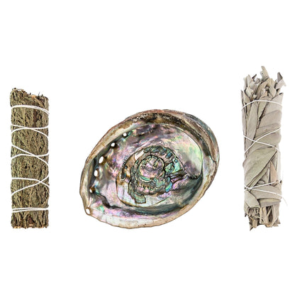 Spiritual Balance Deluxe Smudge Set | White Sage & Cedar