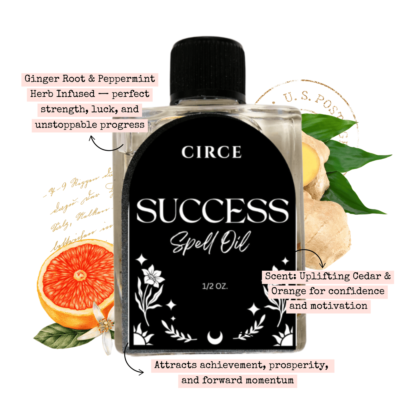 Success Spell Oil – Confidence, Prosperity & Achievement - Spirit Nest