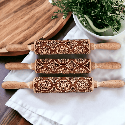 Rolling Pins - Box Style | Engraved Wooden Baking Roller