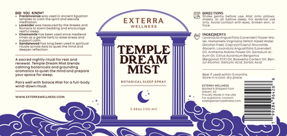 Temple Dream Mist – Botanical Aromatherapy for Rest & Ritual