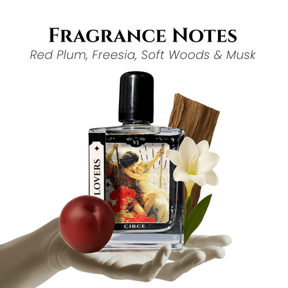 The Lovers Tarot Perfume Oil Roller – Red Plum, Freesia & Soft Woods