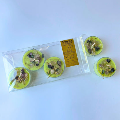 Witches Brew Tea Light Candle Set
