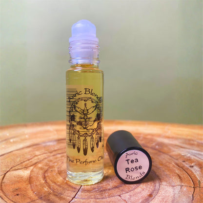Tea Rose Roll-on Perfume Oil - Rose Petals & Sandalwood