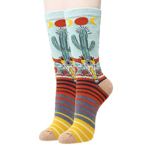 Desert Nights Socks – Women’s Graphic Crew Socks