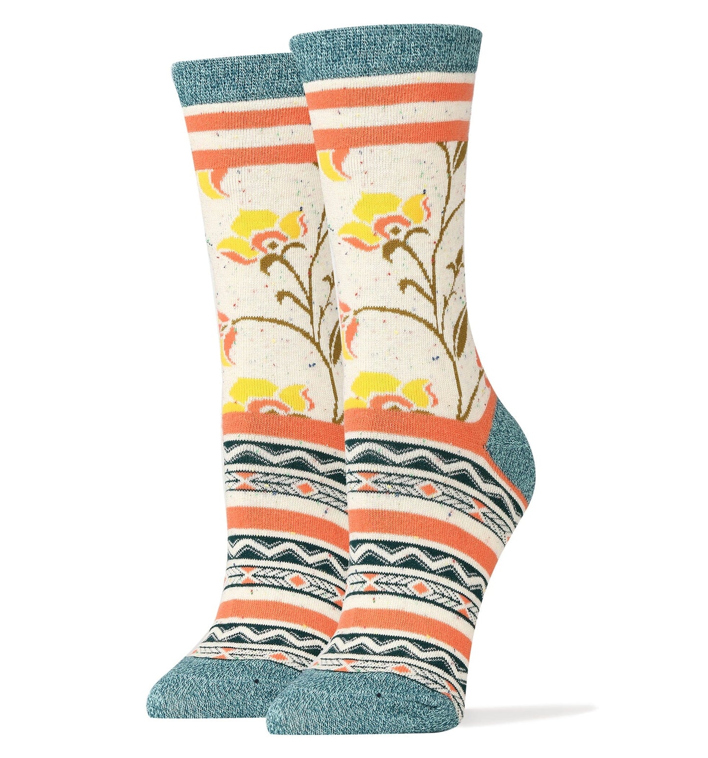 Friendship Blooms Socks – Women’s Graphic Crew Socks