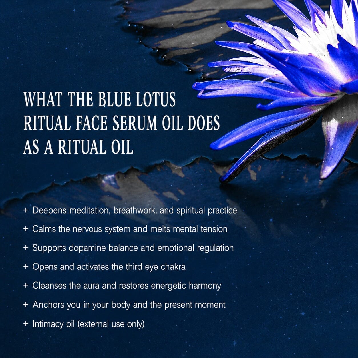Blue Lotus Ritual Face Oil | Sacred Egyptian Elixir for Glow, Deep Calm & Spiritual Awakening 🩵🌿