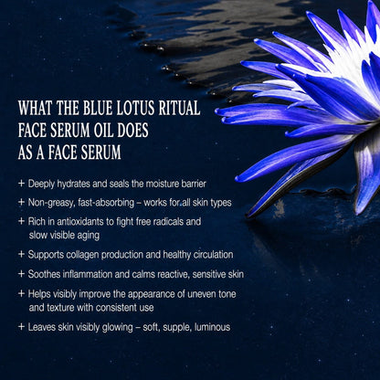 Blue Lotus Ritual Face Oil | Sacred Egyptian Elixir for Glow, Deep Calm & Spiritual Awakening 🩵🌿