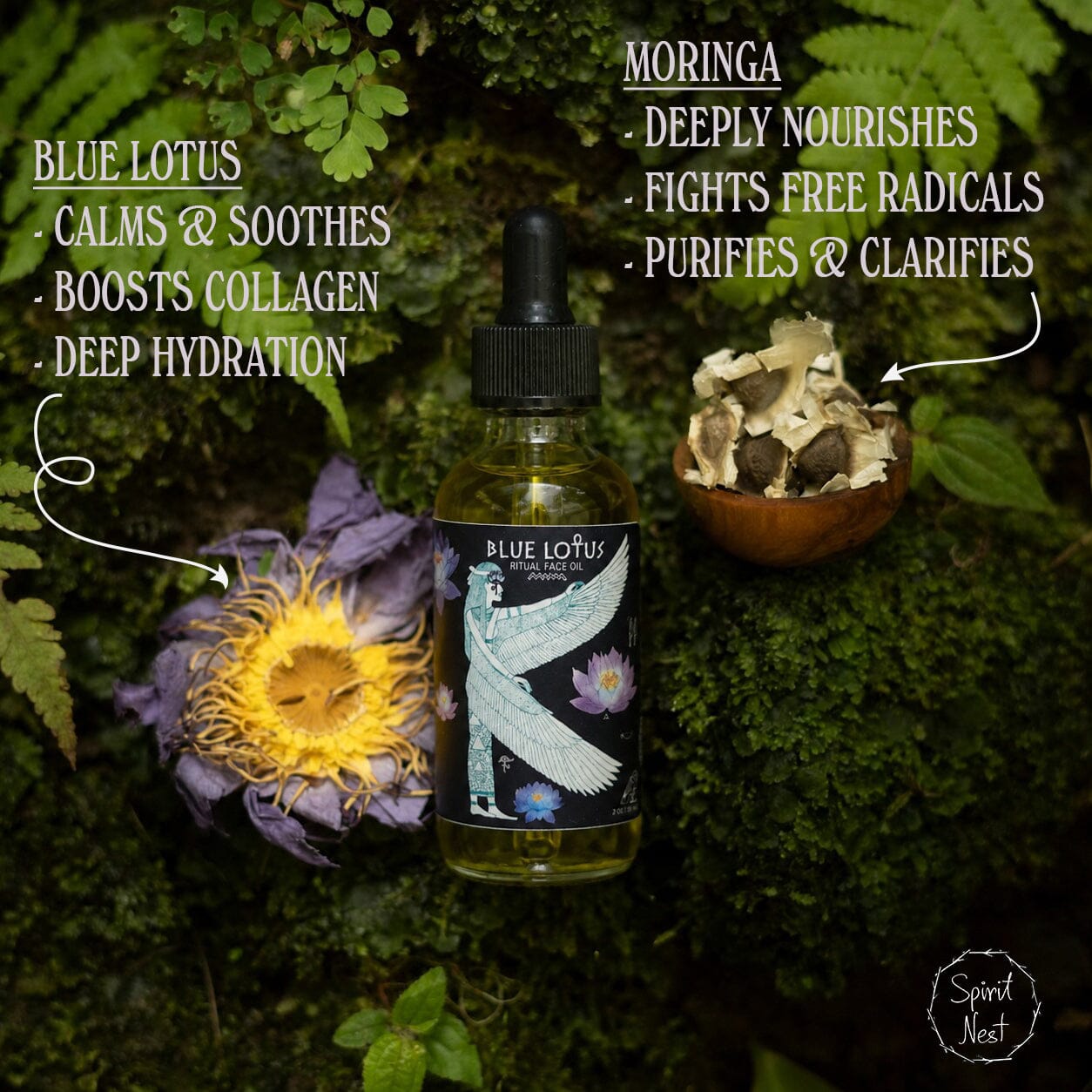 Blue Lotus Ritual Face Oil | Sacred Egyptian Elixir for Glow, Deep Calm & Spiritual Awakening 🩵🌿