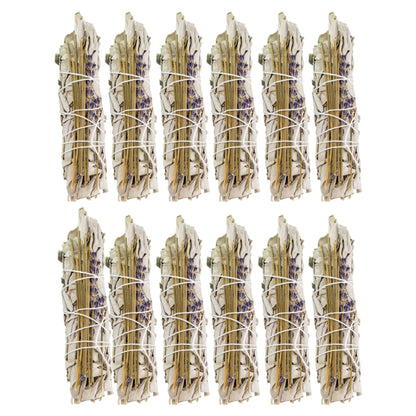 White Sage with Lavender Smudge Stick