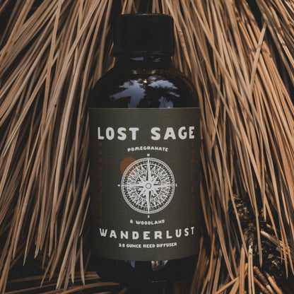 Wanderlust Reed Diffuser | Pomegranate & Woodland