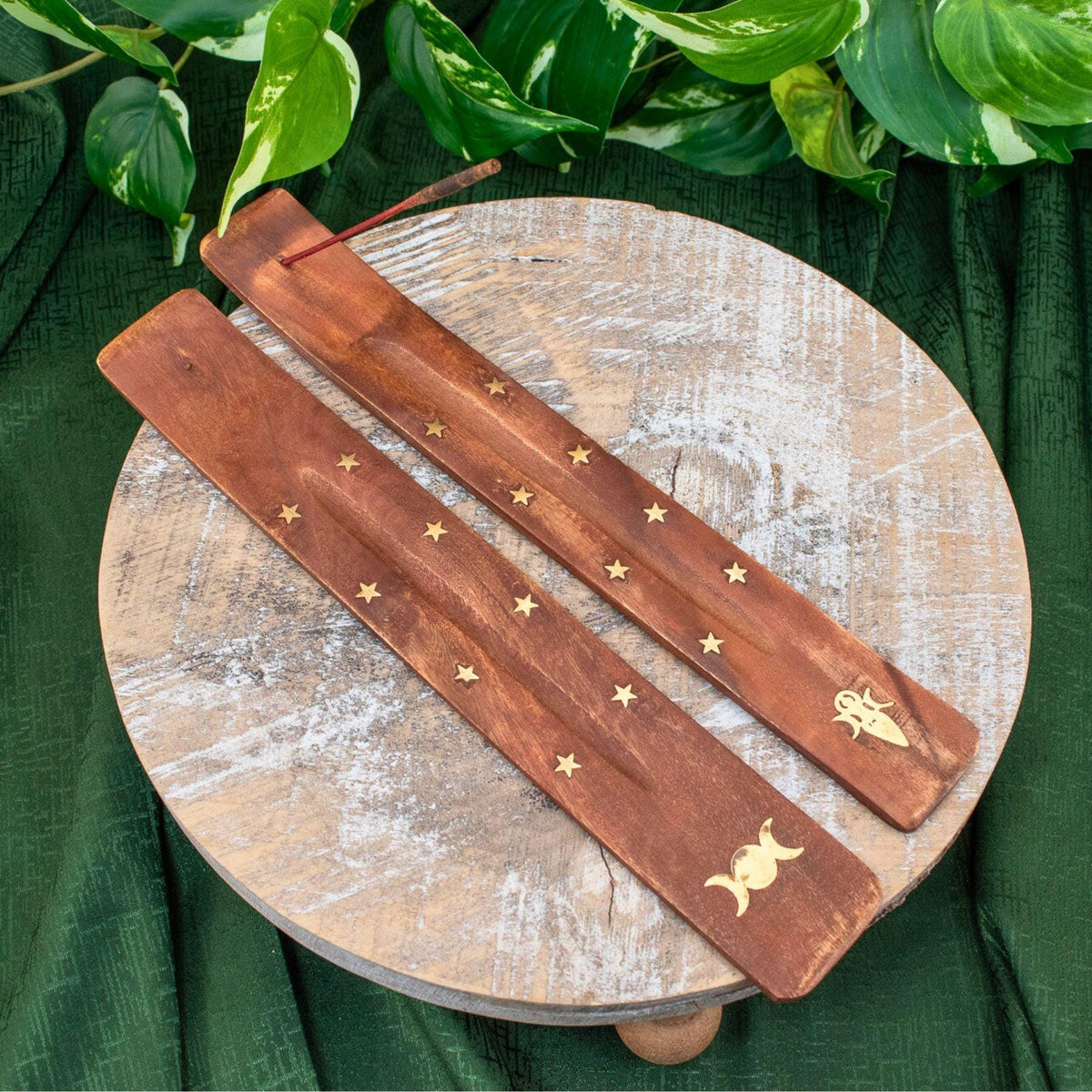 Wooden Boat Incense Burner