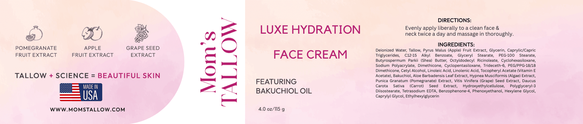 Luxe Hydration Tallow Face Cream – Nourishing Care for Glowing Skin - Spirit Nest