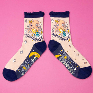 Aquarius Zodiac Socks