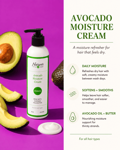 Avocado Moisture Cream - Rich Avocado Hair Moisturizer