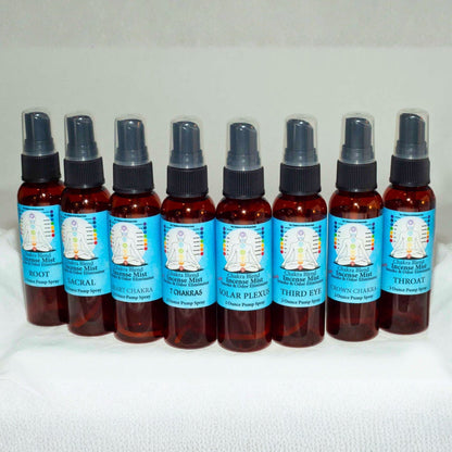 Chakra Incense Mist Set | Complete 8-Piece Botanical Collection