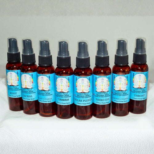 Chakra Incense Mist Set | Complete 8-Piece Botanical Collection