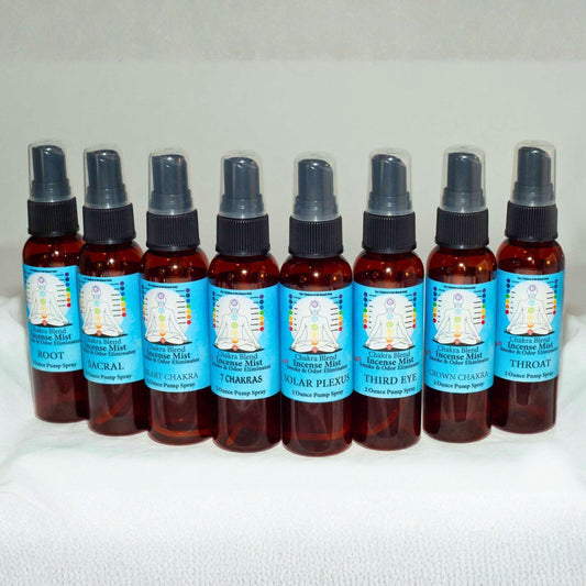 Chakra Incense Mist Set | Complete 8-Piece Botanical Collection