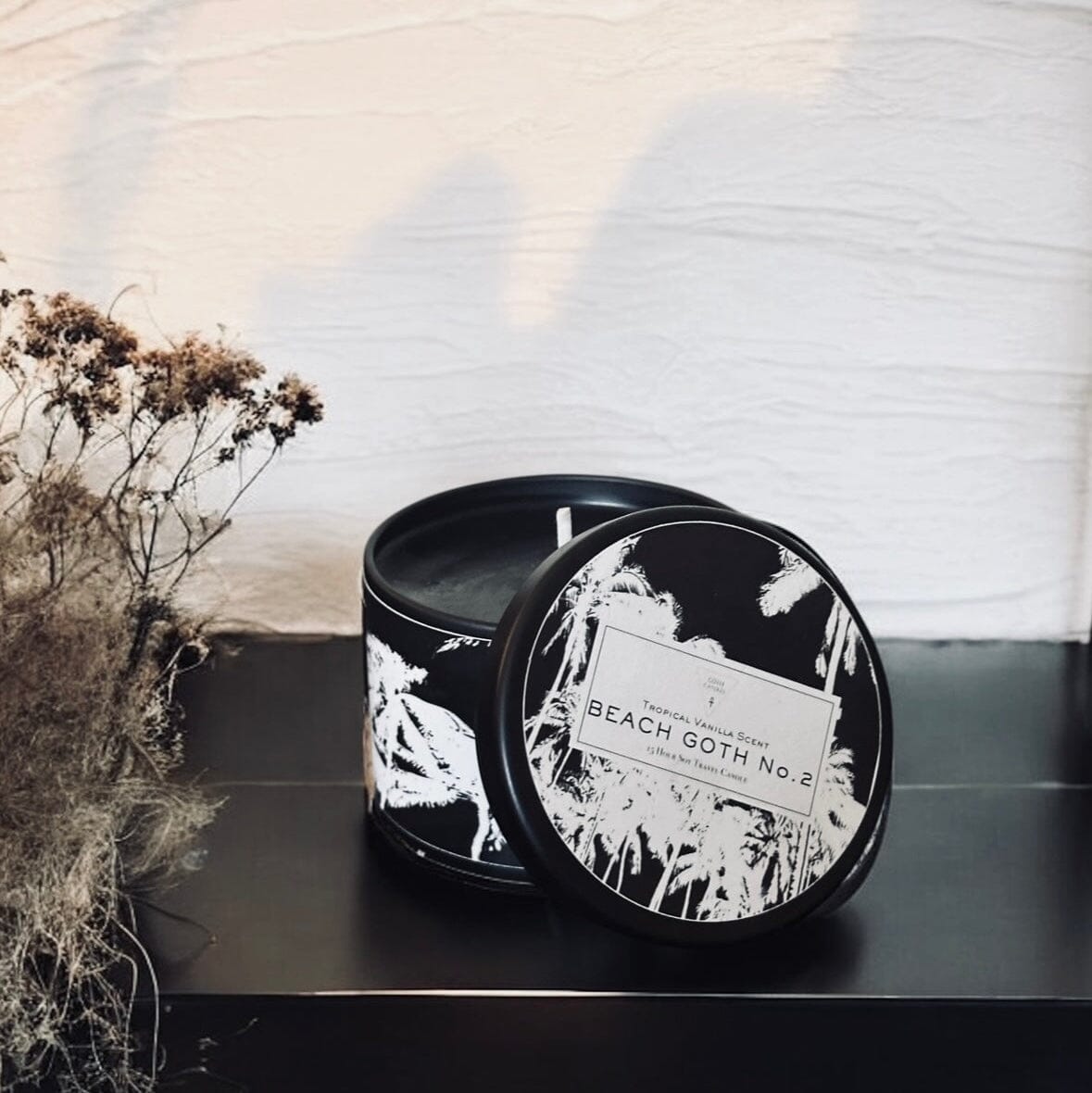 Beach Goth #2 Soy Candle | Tropical Vanilla Home Fragrance